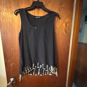Chic Black Gypsy Sleeveless Top